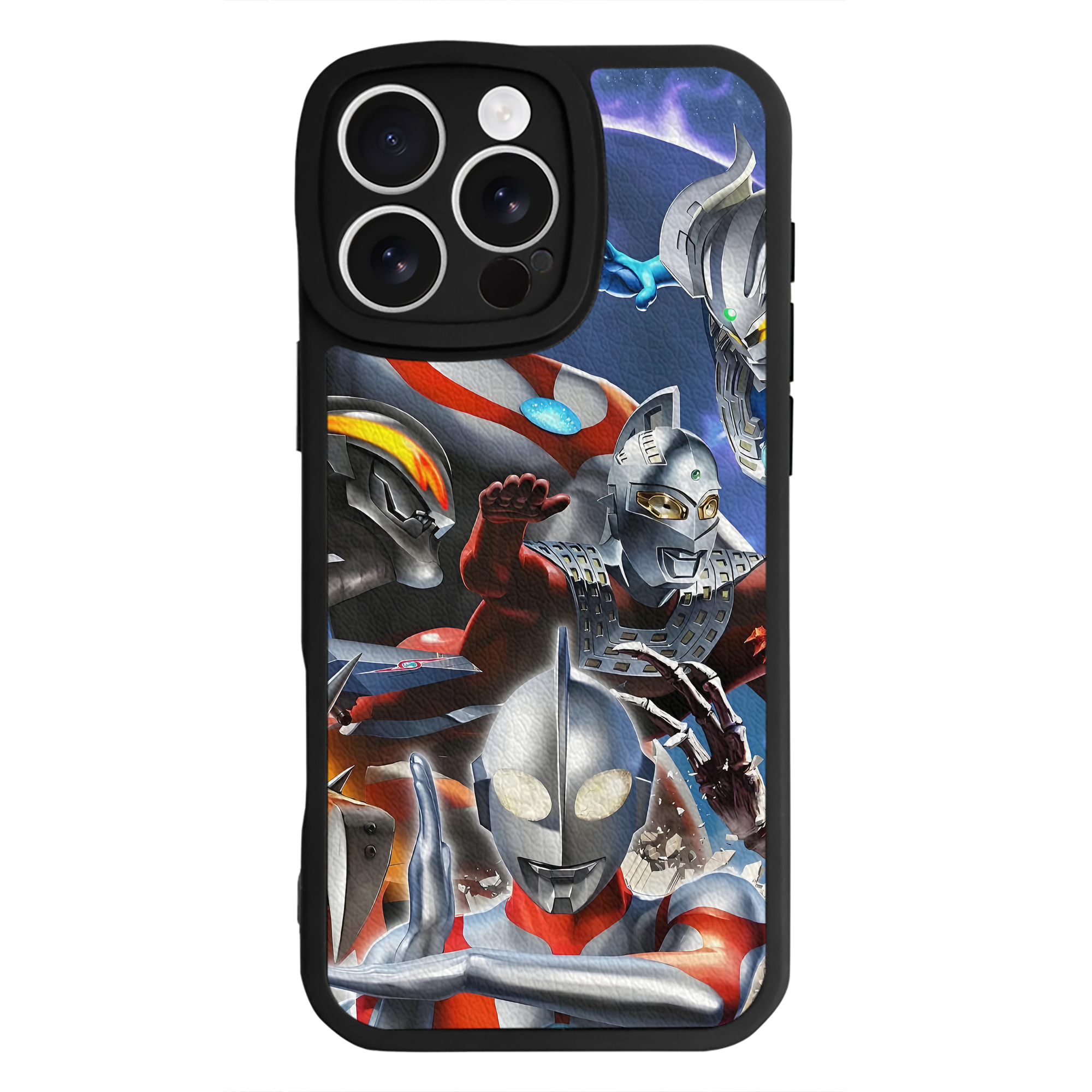 （画像用） ウルトラマン Ultraman 【iPhone 16シリーズ対応】シリコンスマホケース（レザー調） 材質：シリコン